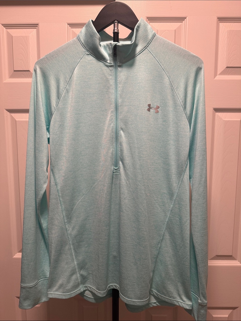 Under Armour Women's Mint Green Quarter-Zip Performance Pullover